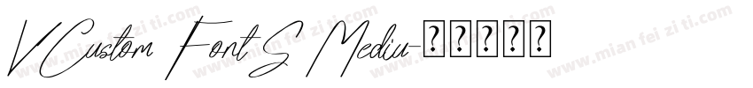 VCustom FontS Mediu字体转换